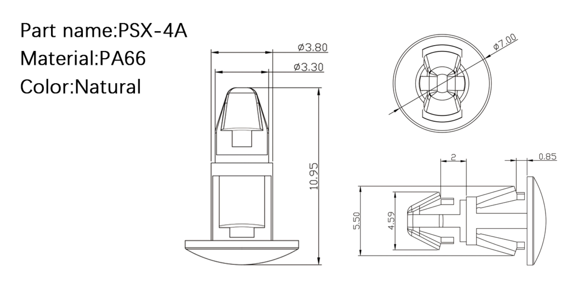  PCB Standoff PSX-4A